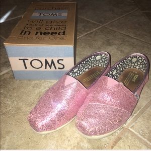 COPY - Pink glitter classic Toms